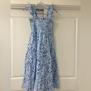 Hill House Home Dress Ellie Nap Dress Blue Mosaic Poplin